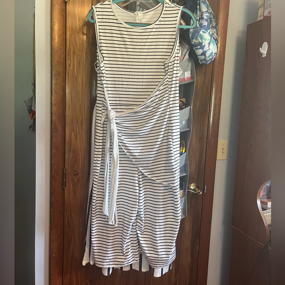 SHEIN Black and White Romper